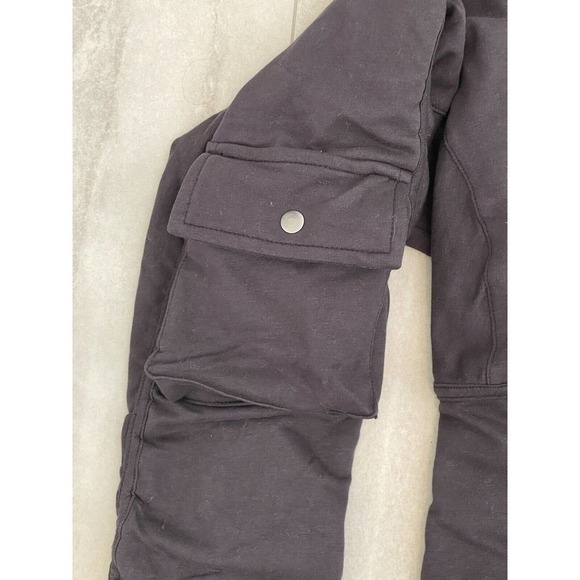 Free People Movement Women's M Foundation Jacket Zip Up Black Cotton Pocket NWT - Picture 15 of 17